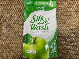 Silky wash hand soap green apple refill