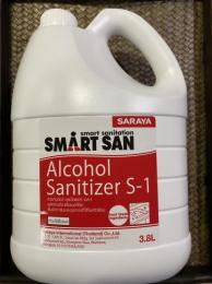 サラヤ 消毒用アルコール 3.8L ボトル SMART SAN S-1